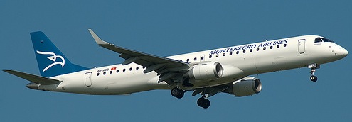 Montenegro Airlines Embraer 195